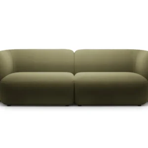 Sofa pro 4 osoby sametová KATE zelená