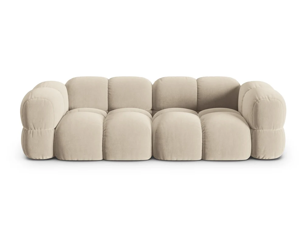 Sofa pro 4 osoby sametová LORETTO béžová