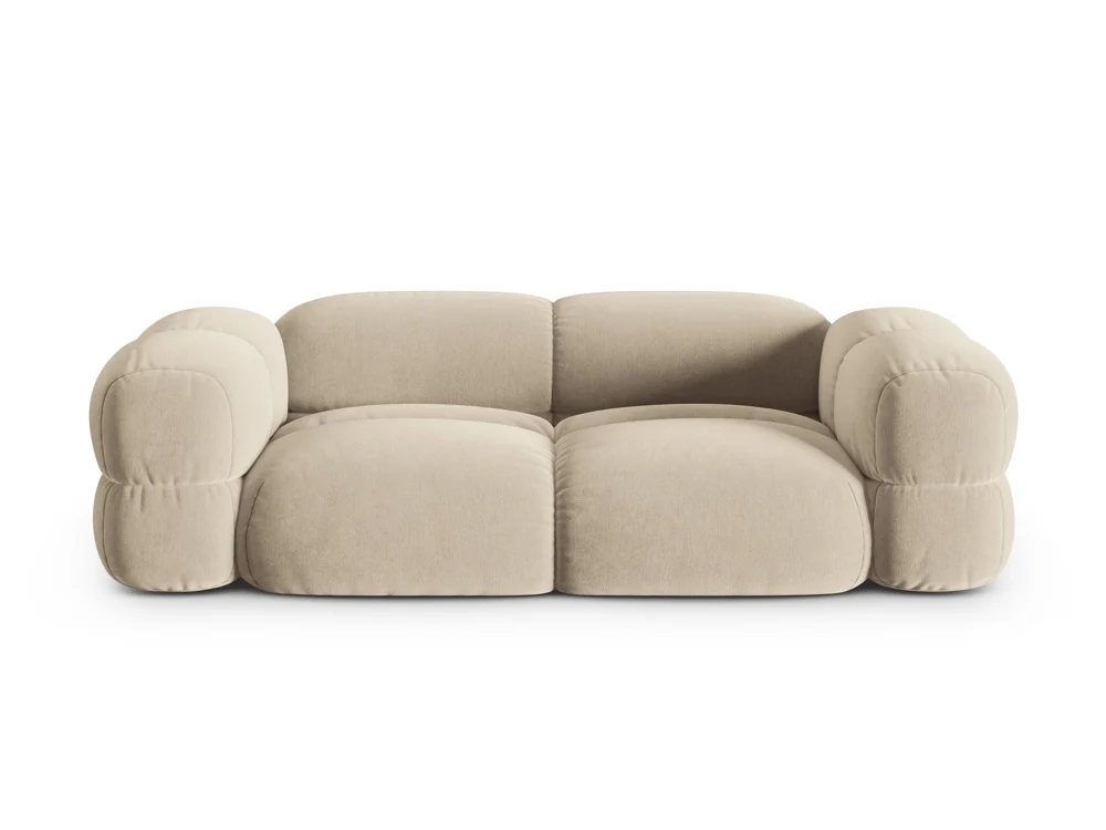 Sofa pro 3 osoby sametová LORETTO béžová