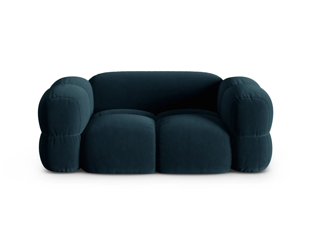 Sofa pro 2 osoby sametová LORETTO petrolejová