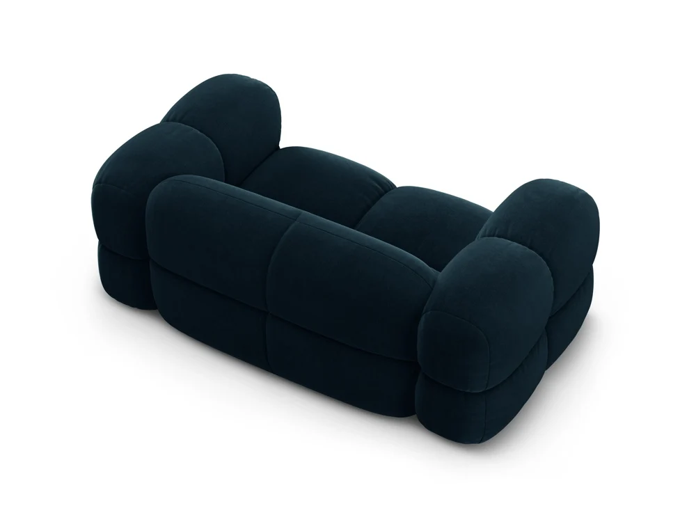 Sofa pro 2 osoby sametová LORETTO petrolejová