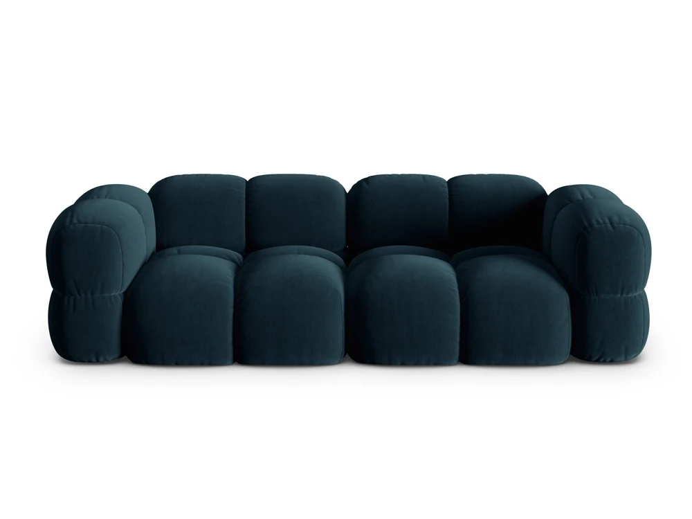 Sofa pro 4 osoby sametová LORETTO petrolejová