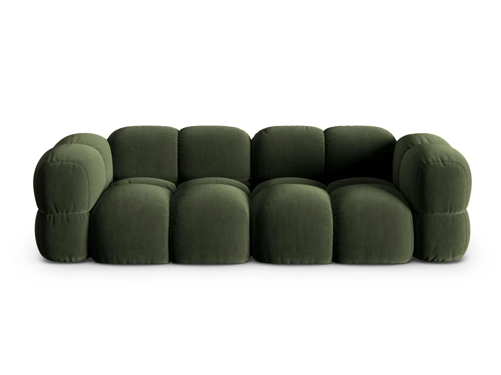 Sofa pro 4 osoby sametová LORETTO zelená