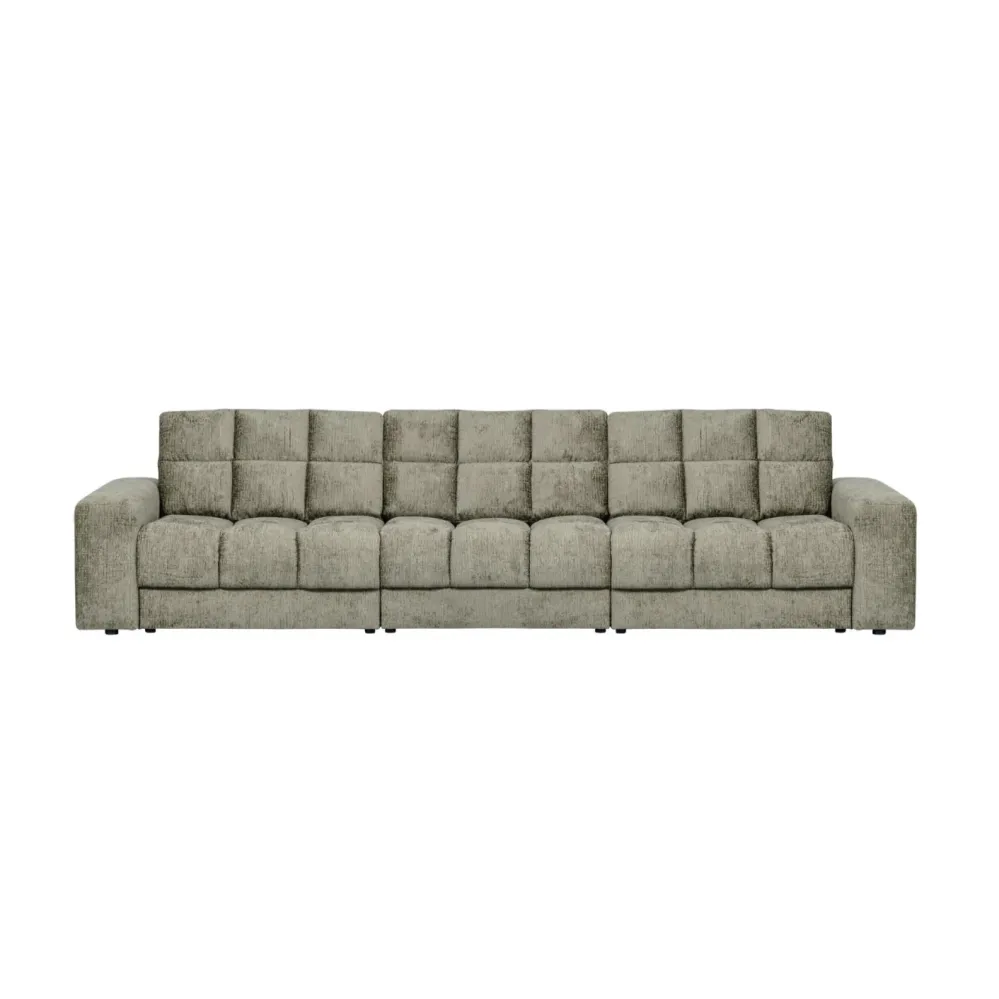 Sofa pro 3 osoby SECOND DATE - FROST sametová