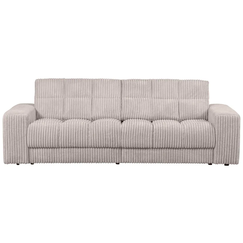 Sofa pro 2 osoby SECOND DATE krémový kordurovým materiálem