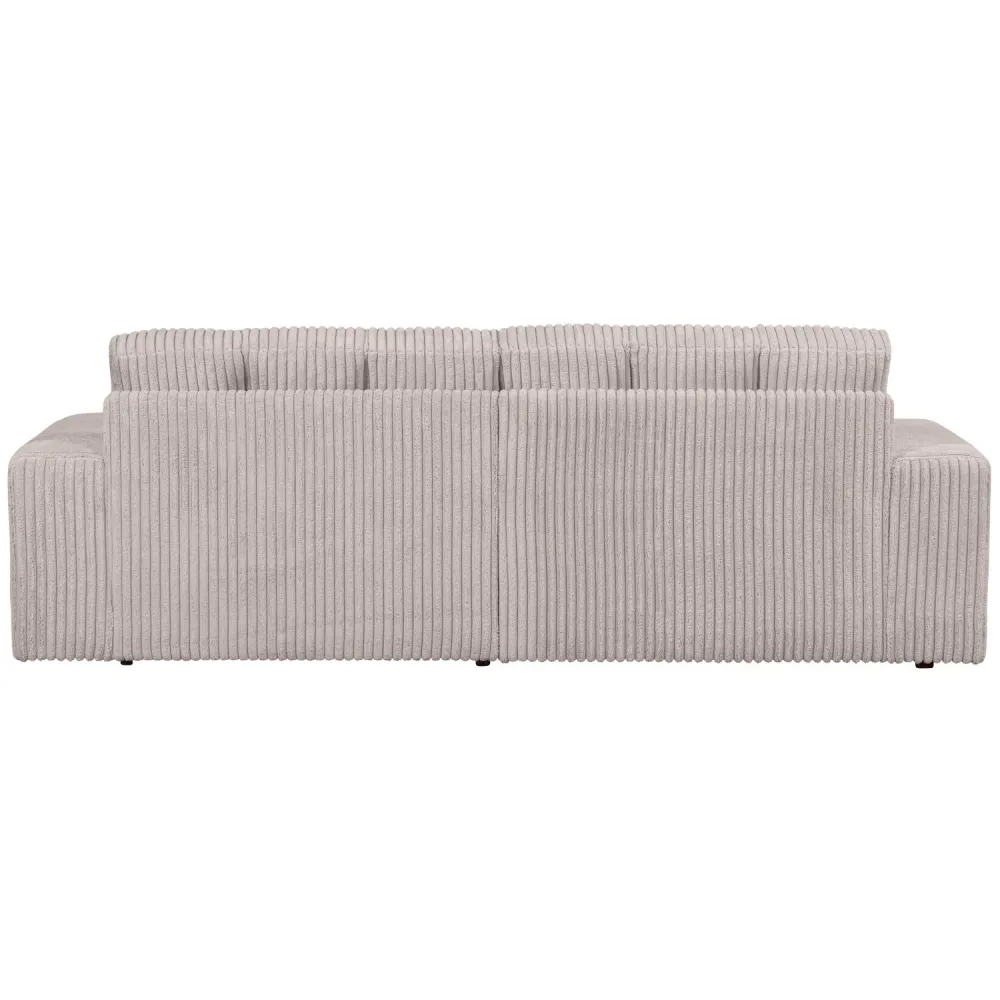 Sofa pro 2 osoby SECOND DATE krémový kordurovým materiálem