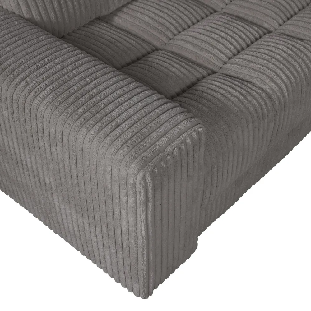 Sofa rohová levostranná SECOND DATE šedý štruks