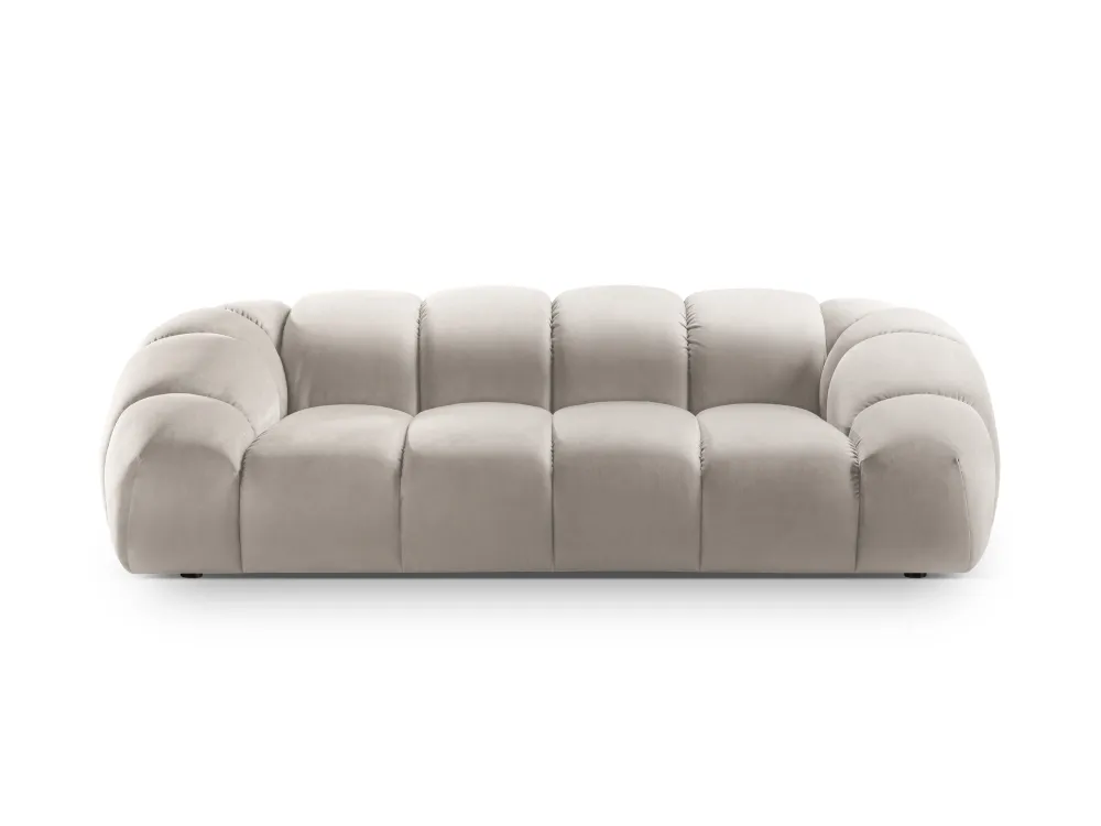Sofa sametová 2,5-místná DIANA béžová