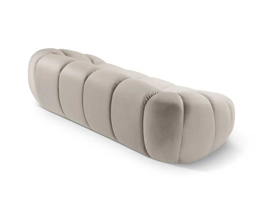 Sofa sametová 2,5-místná DIANA béžová