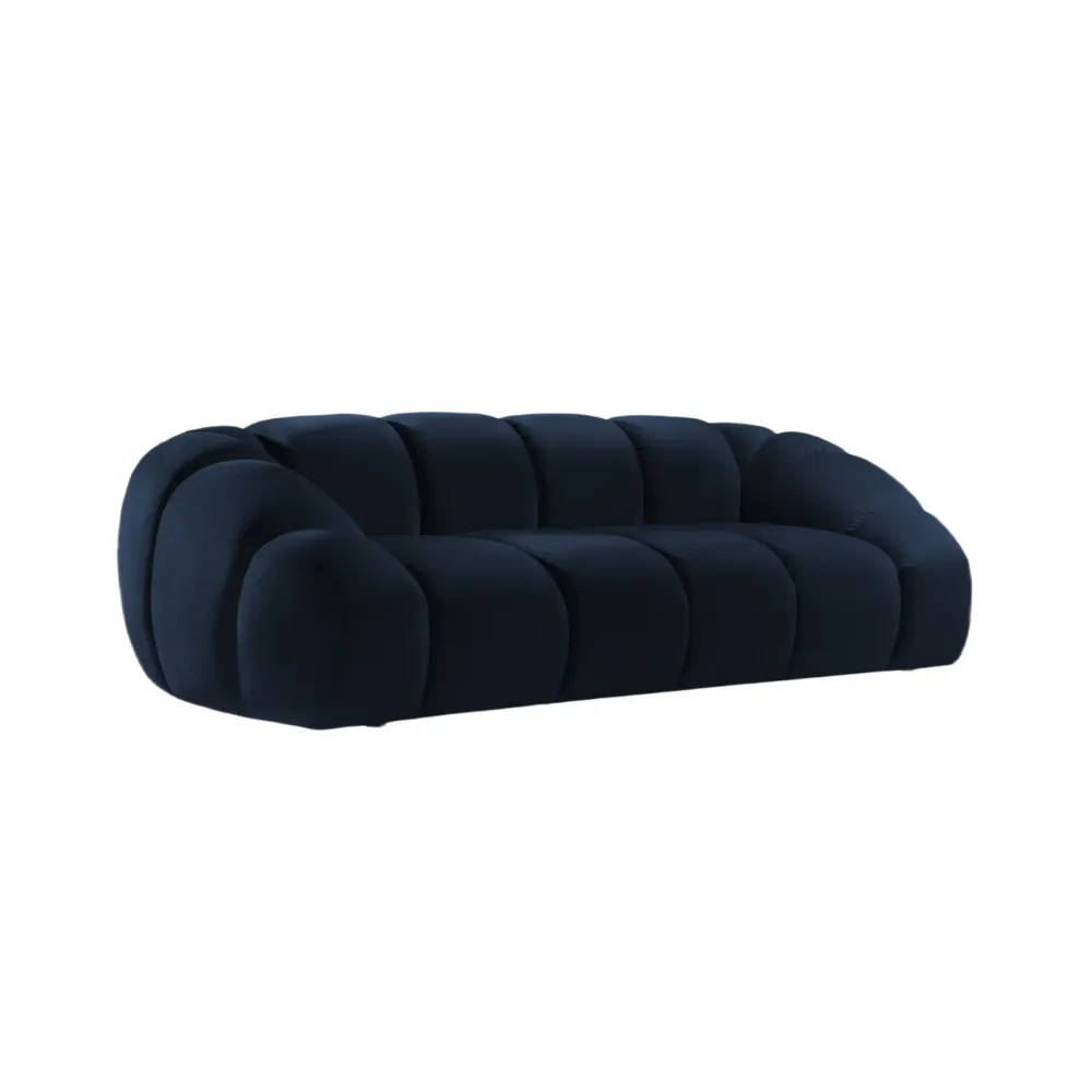 Sofa sametová 2,5-místná DIANA královská modř