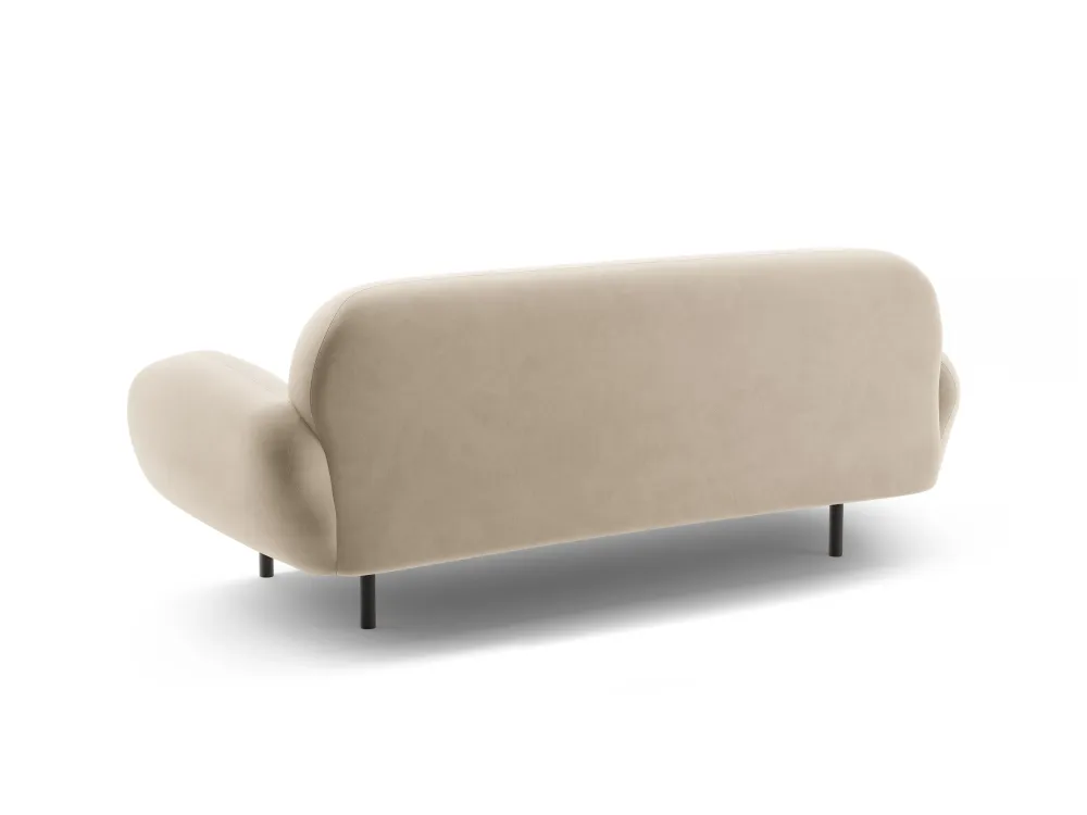 Sofa sametová 2,5-místná POPPY ecru
