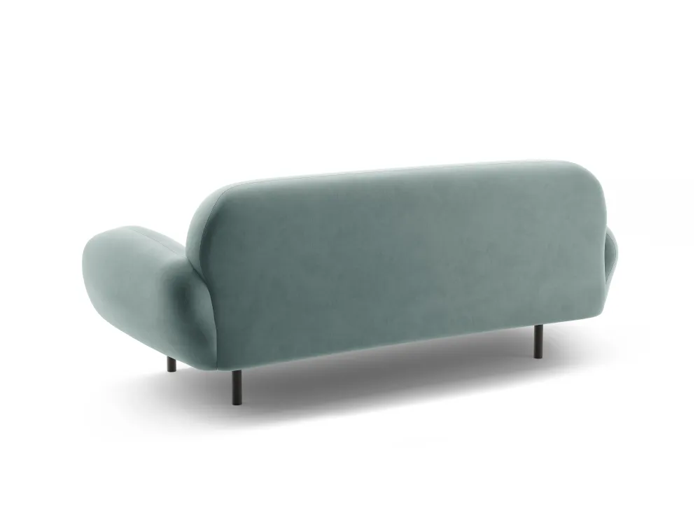 Sofa sametová 2,5-místná POPPY světle modrá