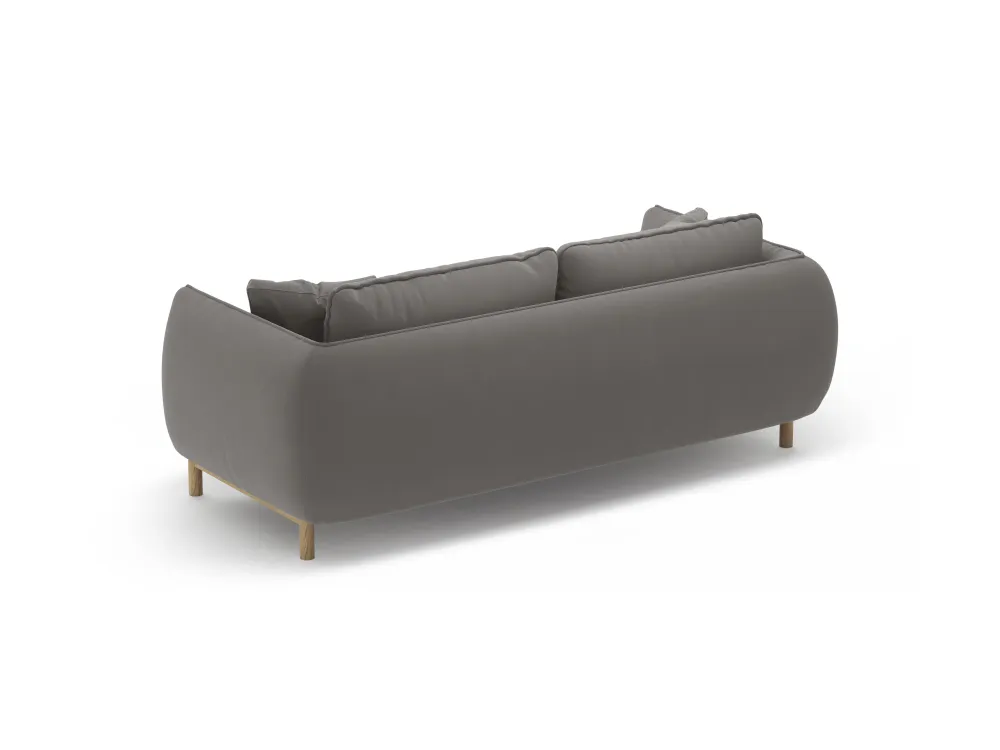 Sofa sametová 2-osobová ADA šedá
