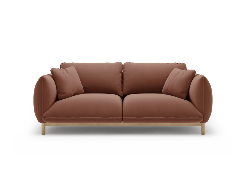 Sofa sametová 2-osobová ADA cuoio