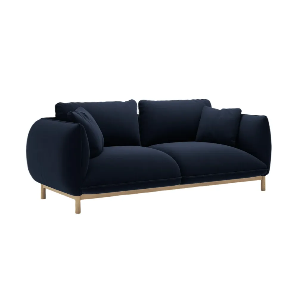 Sofa sametová 2-osobová ADA královská modrá
