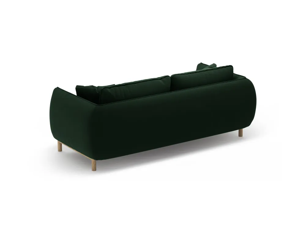 Sofa sametová 2-osobová ADA lahvově zelená