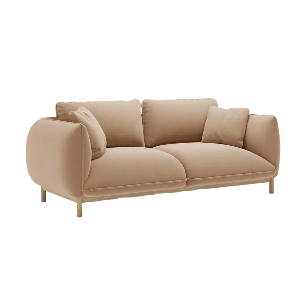 Sofa sametová 2-osobová ADA písková