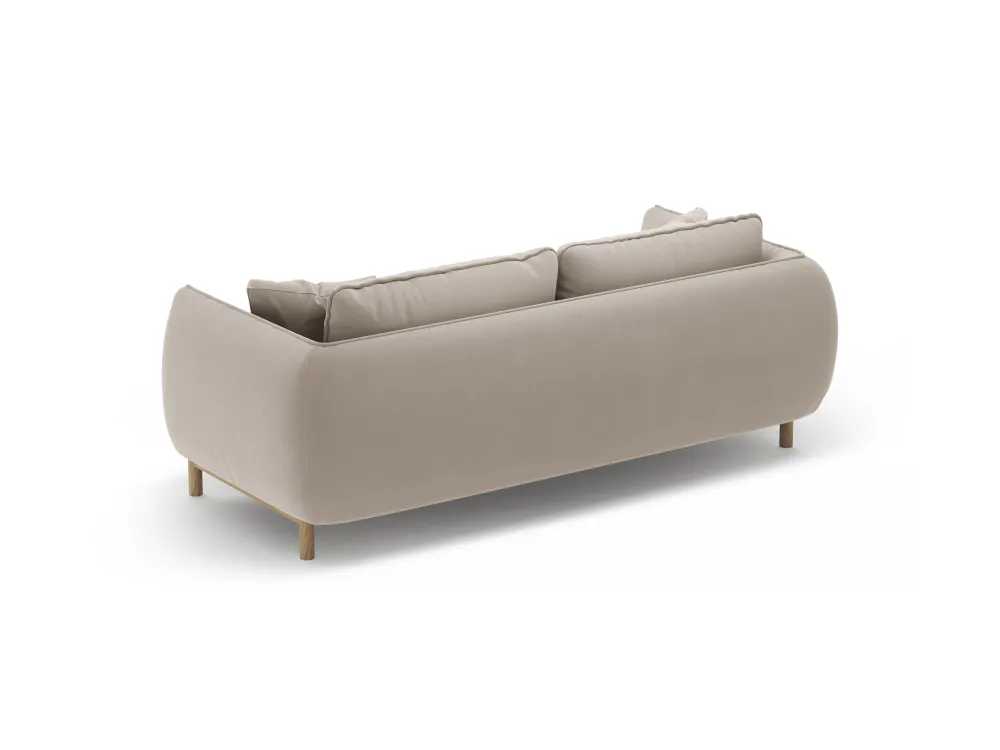 Sofa sametová 2-osobová ADA světle béžová