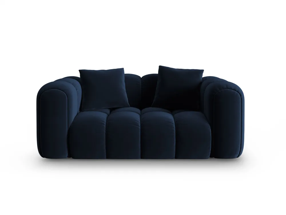 Sofa sametová 2-osobová ASTRO královská modrá