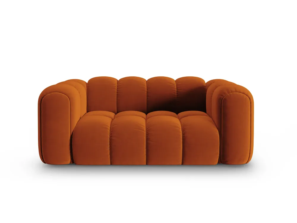 Sofa sametová 2-osobová ASTRO rudá