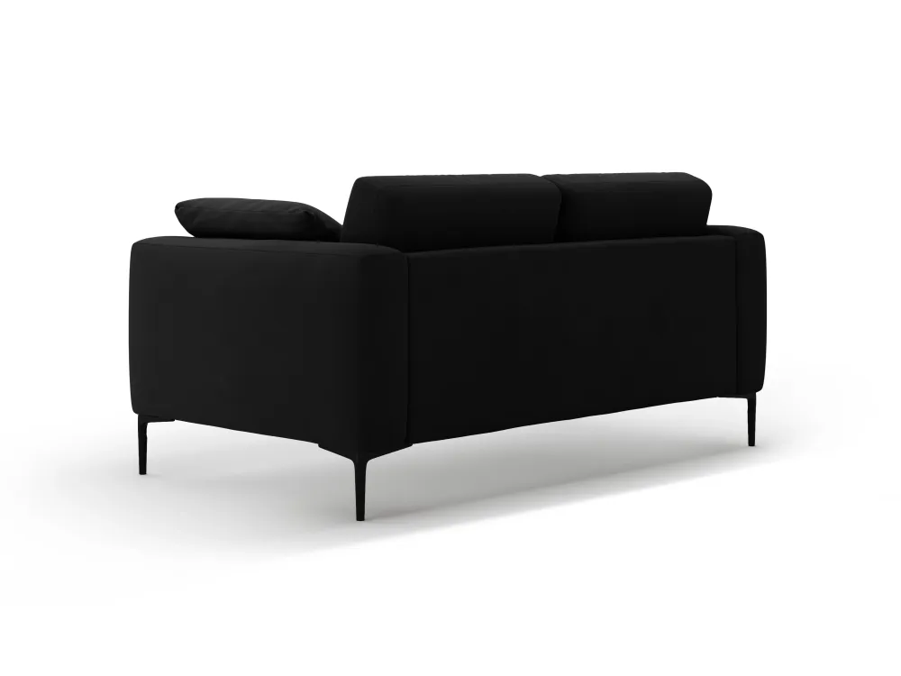 Sofa sametová 2-osobová BEMY černá