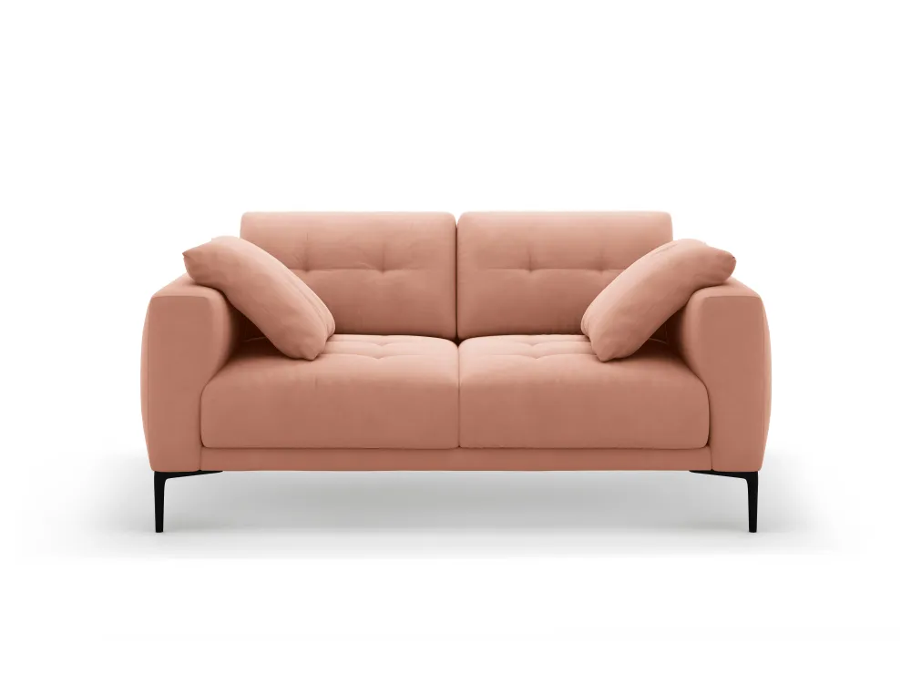 Sofa sametová 2-osobová BEMY růžová