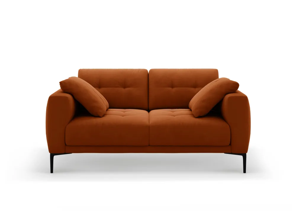 Sofa sametová 2-osobová BEMY terracotta