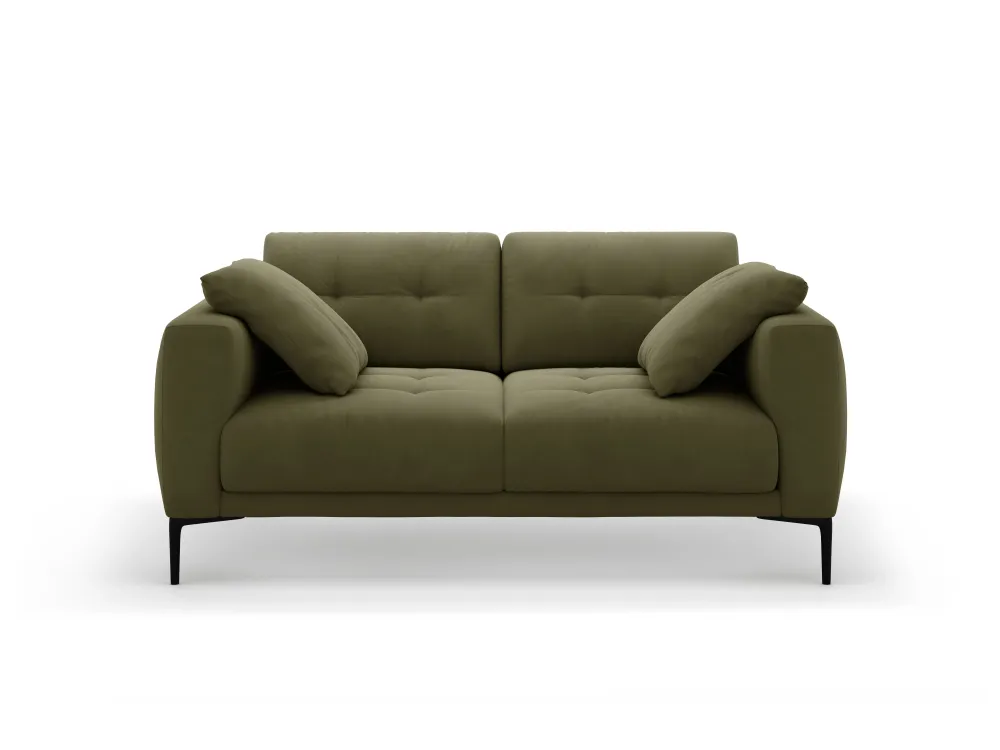 Sofa sametová 2-osobová BEMY zelená