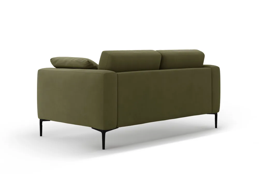 Sofa sametová 2-osobová BEMY zelená
