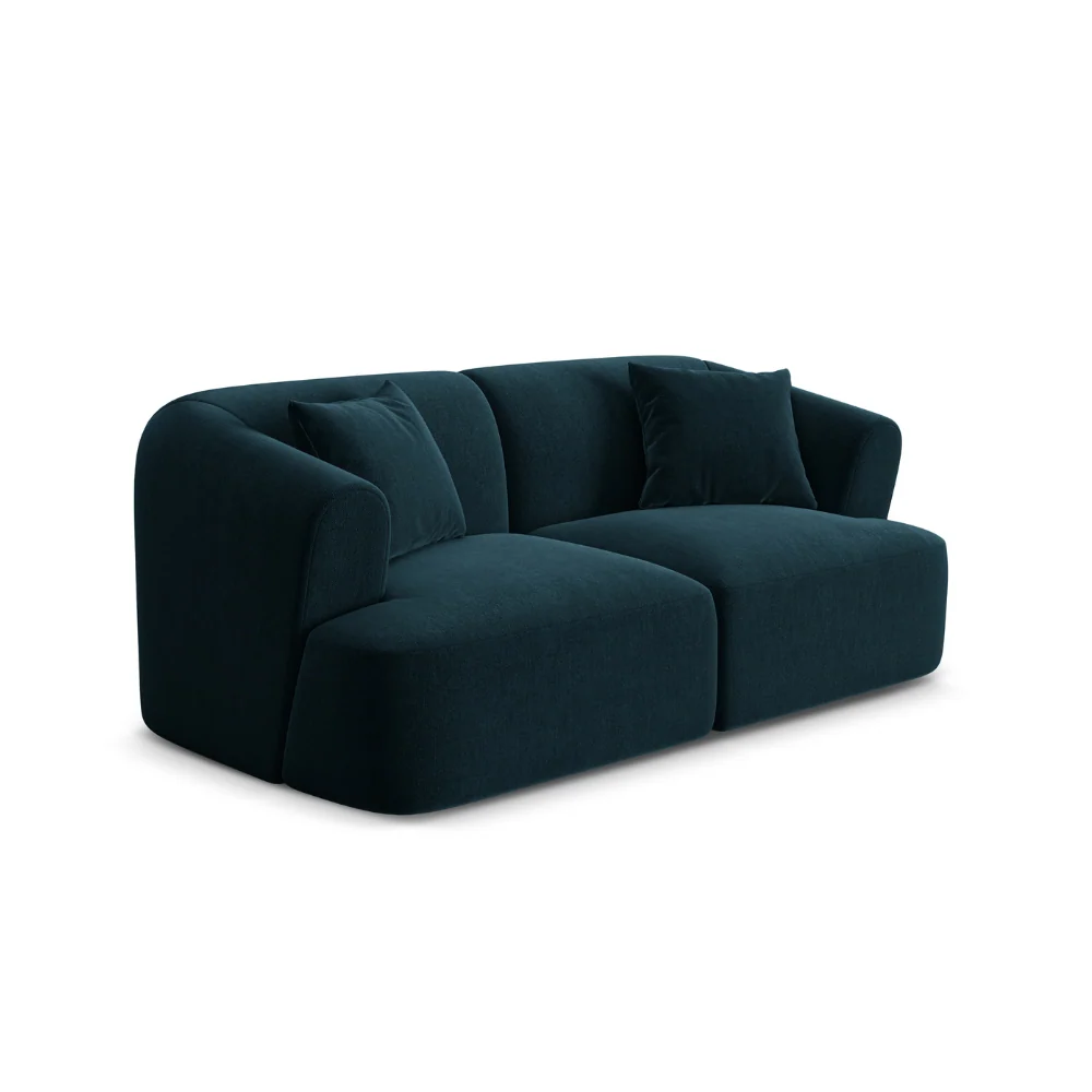 Sofa sametová 2-osobová CAMPI petrol