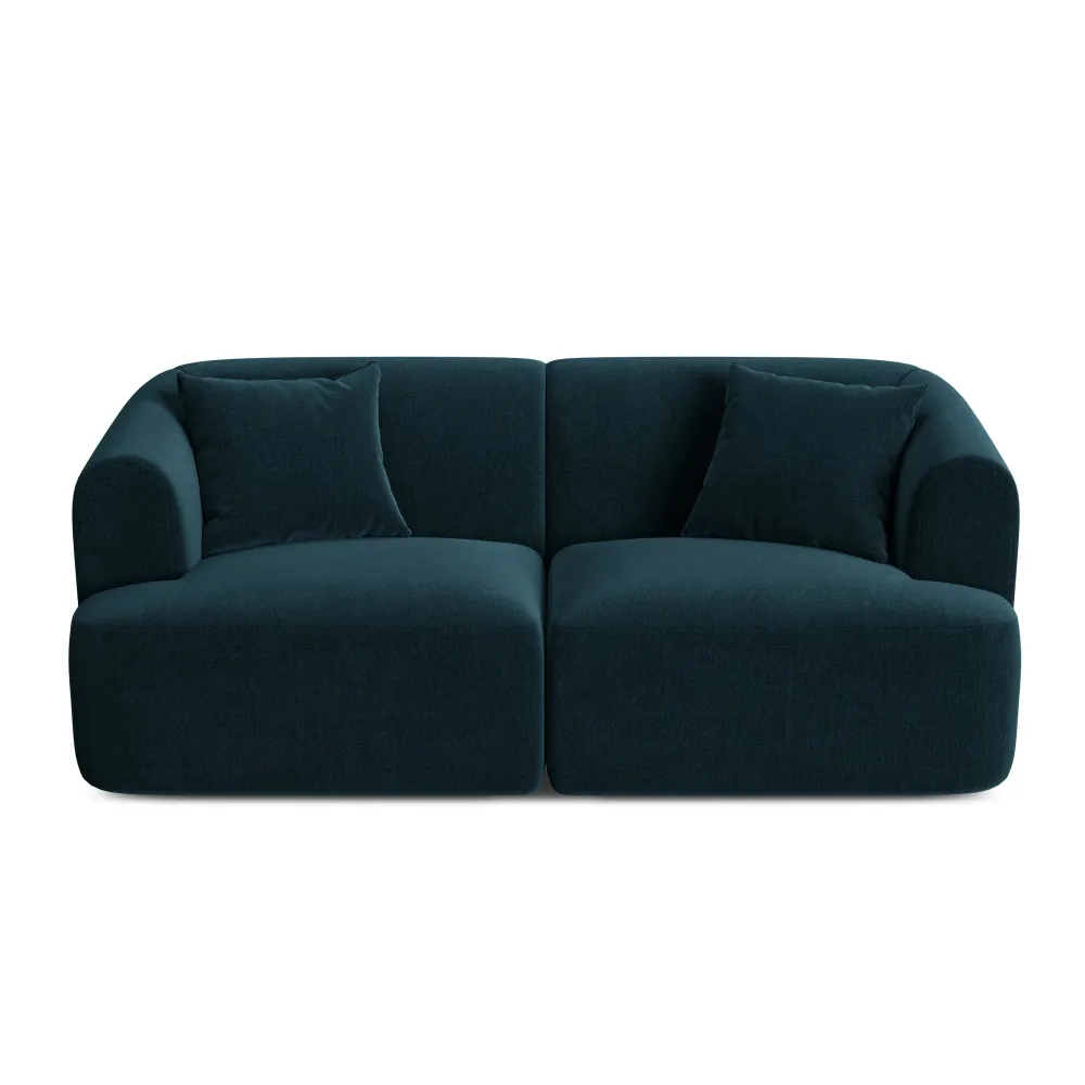 Sofa sametová 2-osobová CAMPI petrol