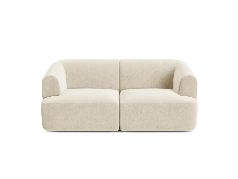 Sofa sametová 2-osobová CAMPI světle béžová