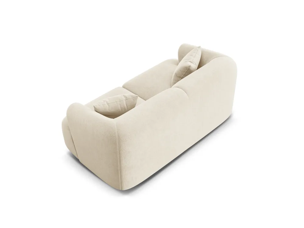 Sofa sametová 2-osobová CAMPI světle béžová