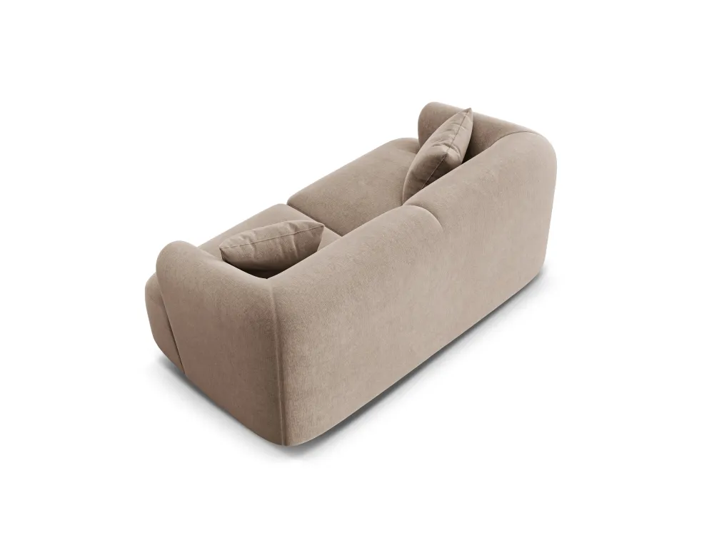 Sofa sametová 2-osobová CAMPI tmavě béžová