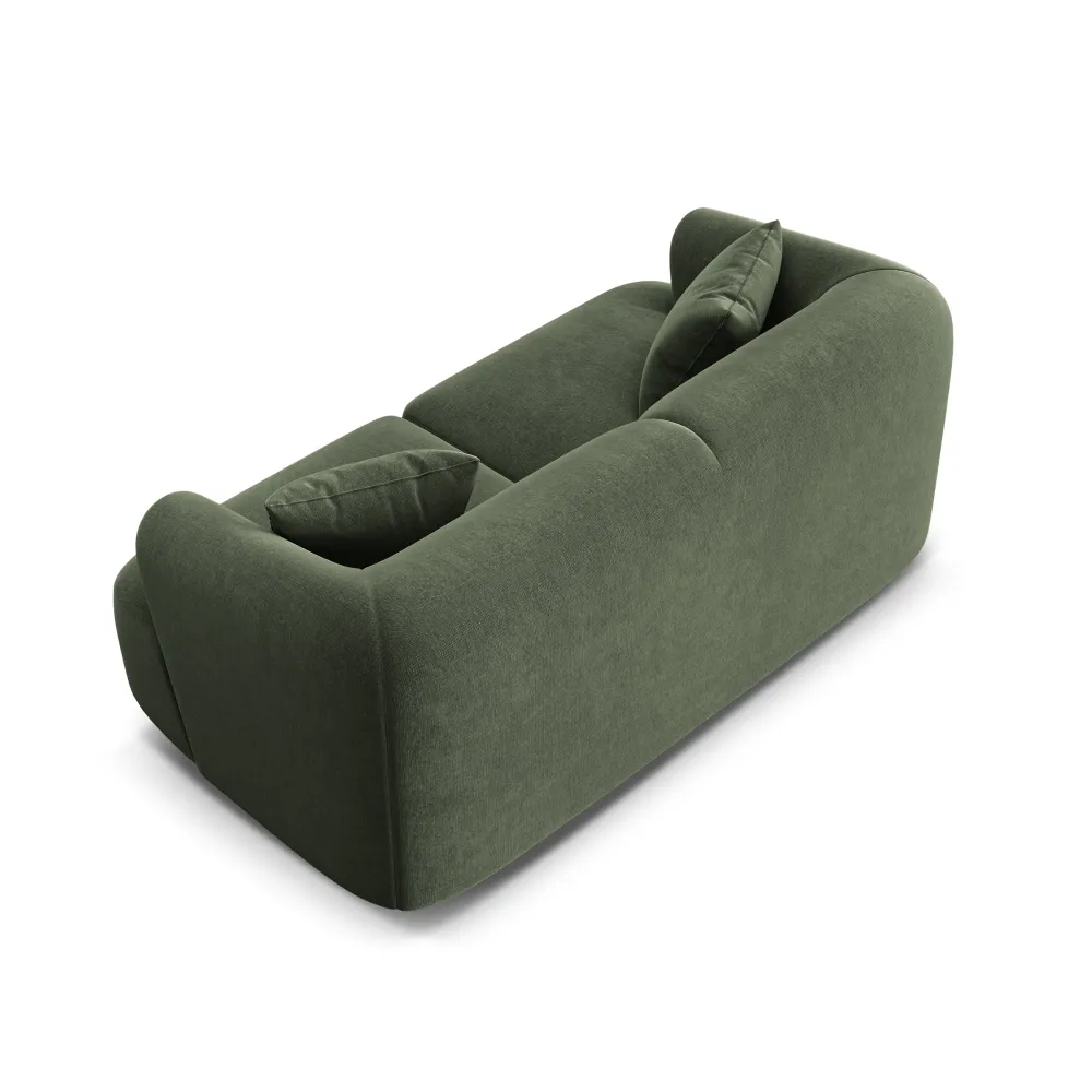 Sofa sametová 2-osobová CAMPI zelená
