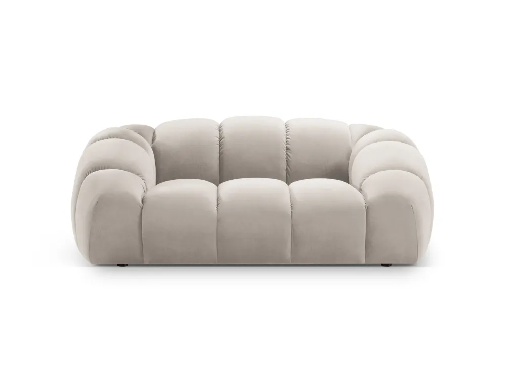Sofa sametová 2-osobová DIANA béžová