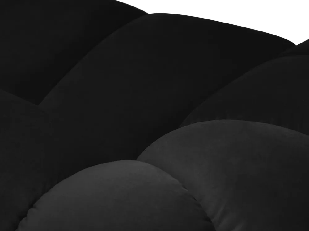 Sofa sametová 2-osobová DIANA černá