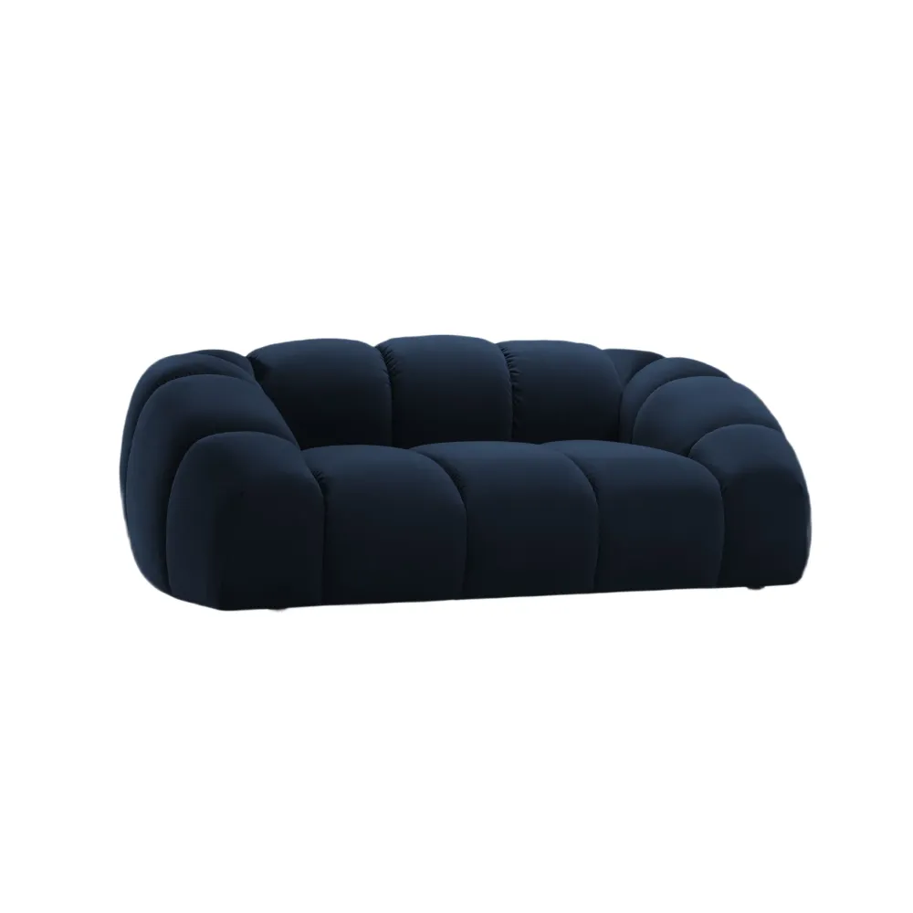 Sofa sametová 2-osobová DIANA královská modrá