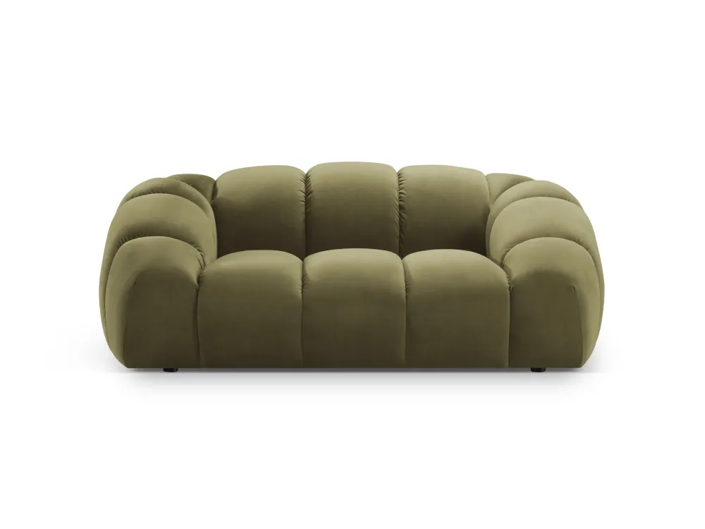 Sofa sametová 2-osobová DIANA zelená