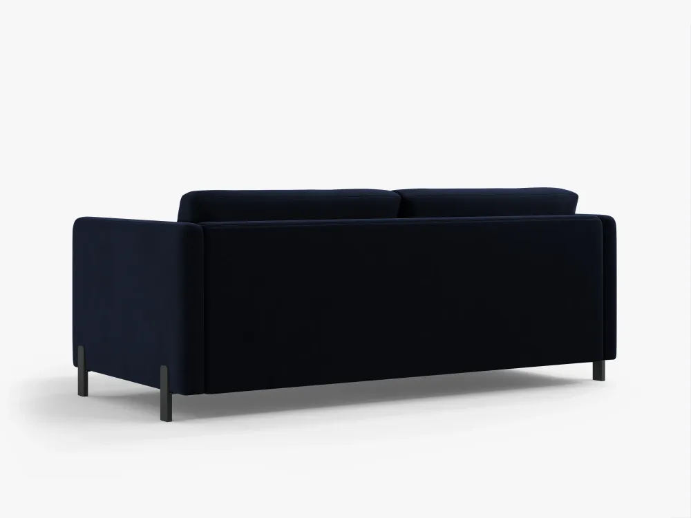 Sofa sametová 2-osobová s funkcí spaní GLORIA královská modř
