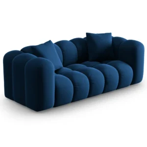 Sofa sametová 2-osobová HALLEY královská modrá
