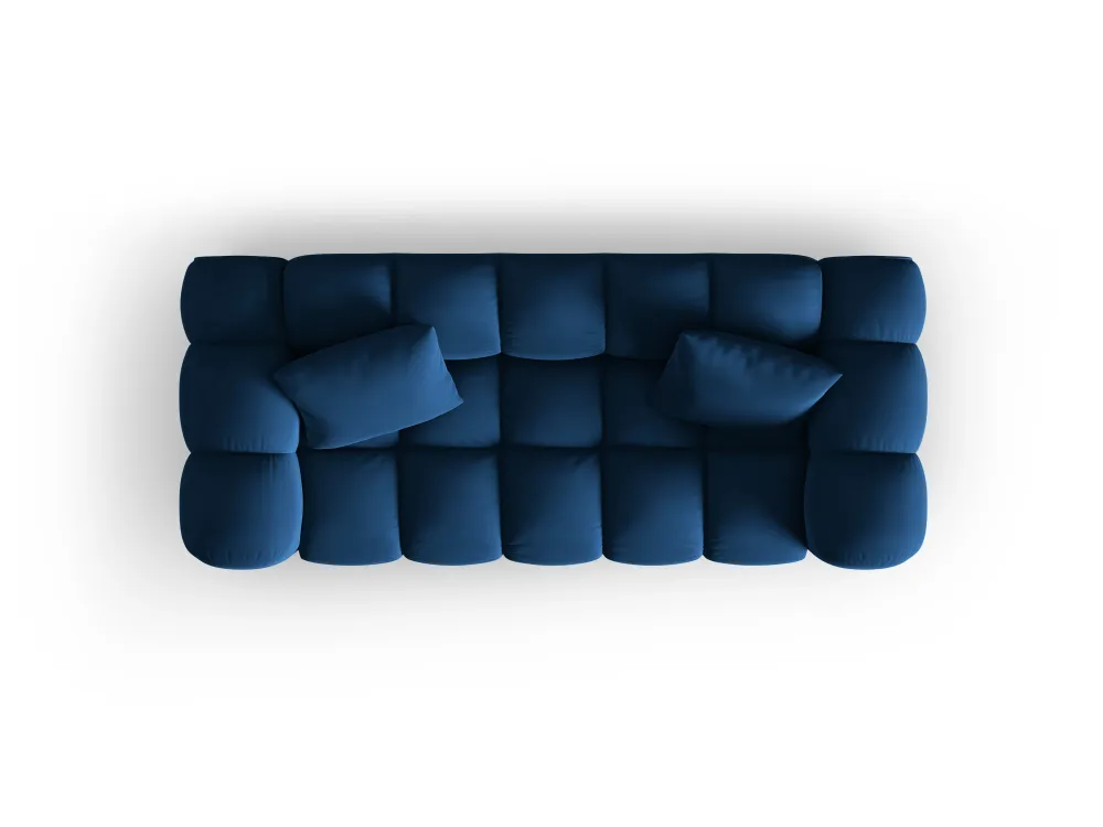 Sofa sametová 2-osobová HALLEY královská modrá