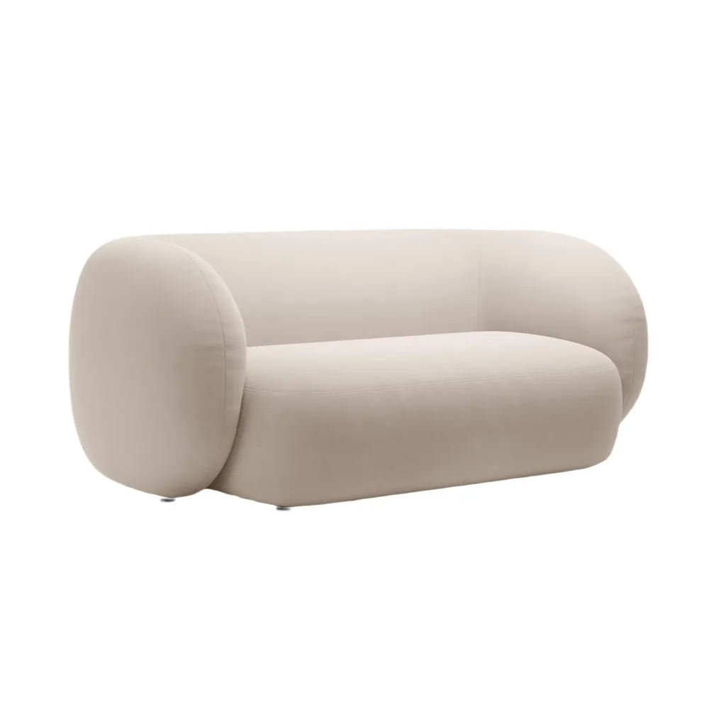 Sofa sametová 2-osobová KATE béžová