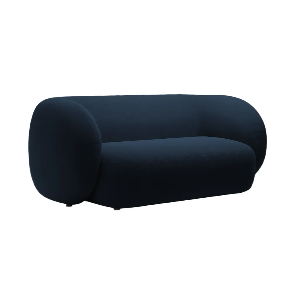 Sofa sametová 2-osobová KATE královská modrá