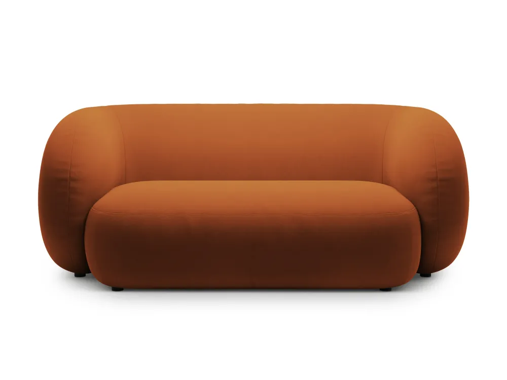 Sofa sametová 2-osobová KATE terakota