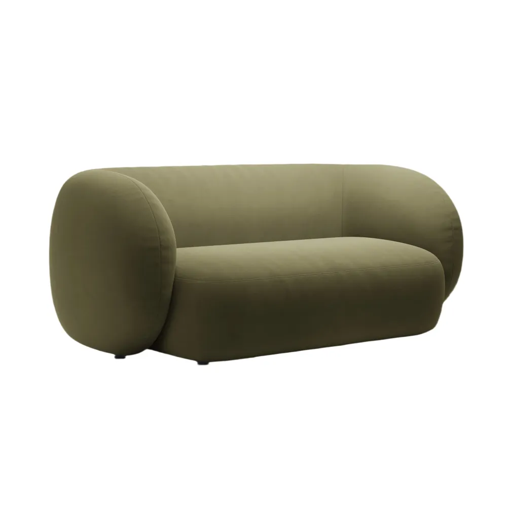 Sofa sametová 2-osobová KATE zelená