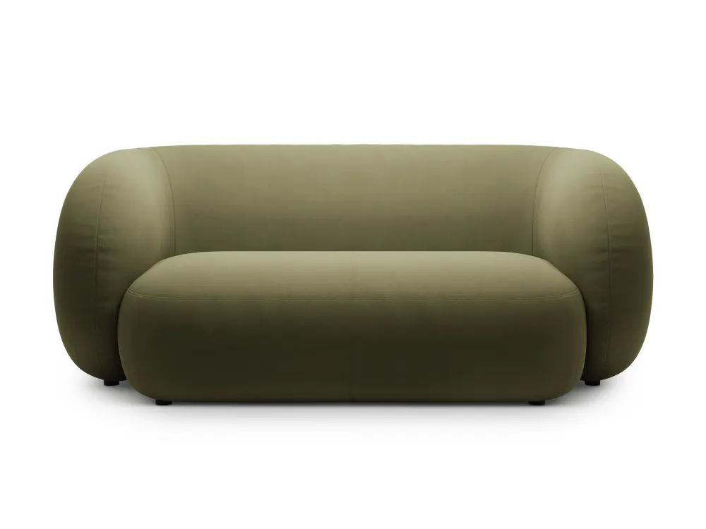 Sofa sametová 2-osobová KATE zelená