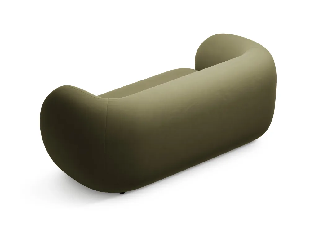 Sofa sametová 2-osobová KATE zelená