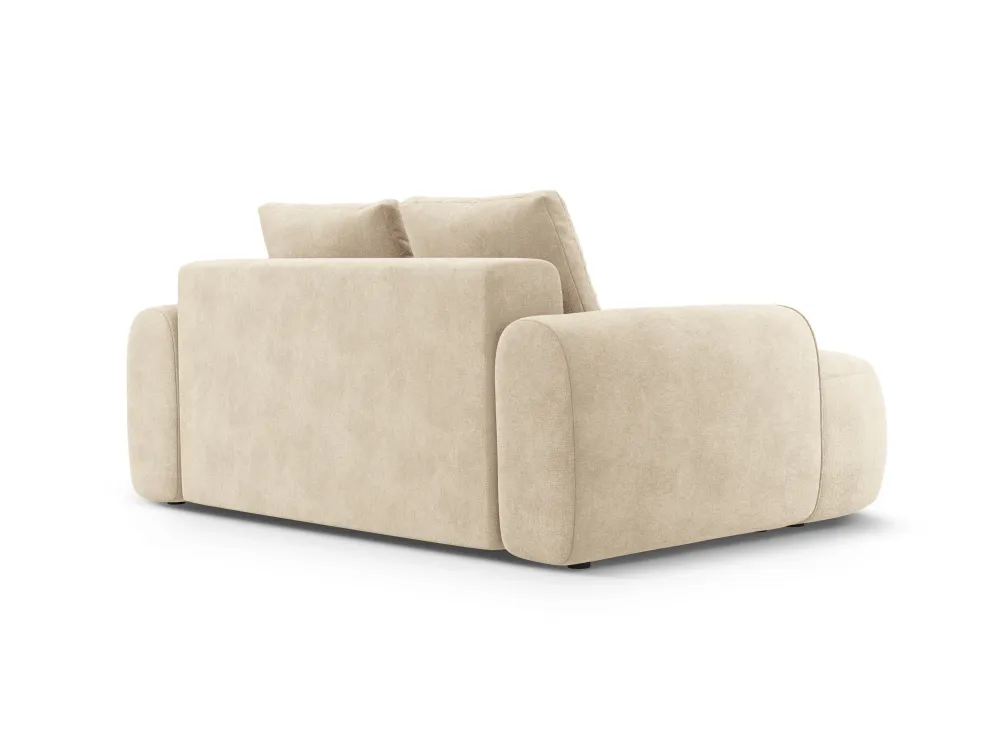 Sofa sametová 2-osobová LINZ světle béžová