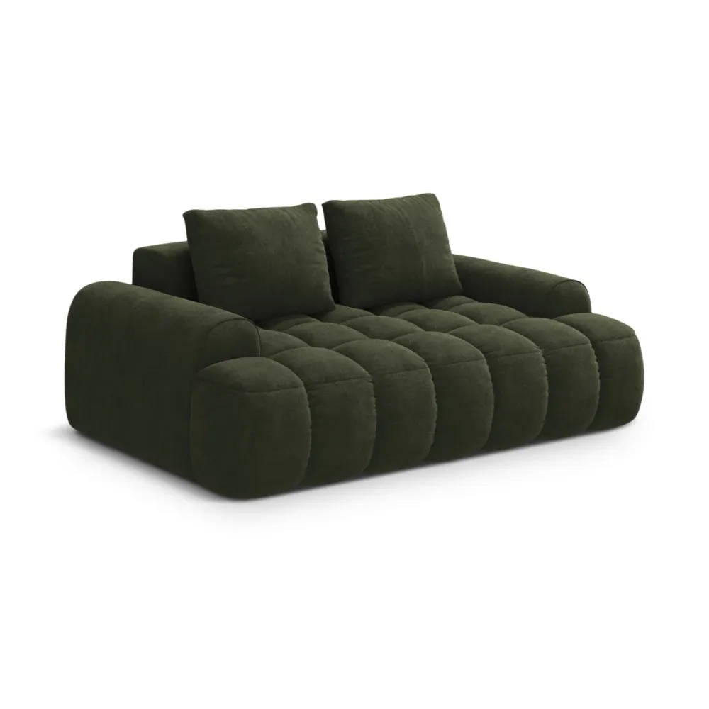 Sofa sametová 2-osobová LINZ zelená